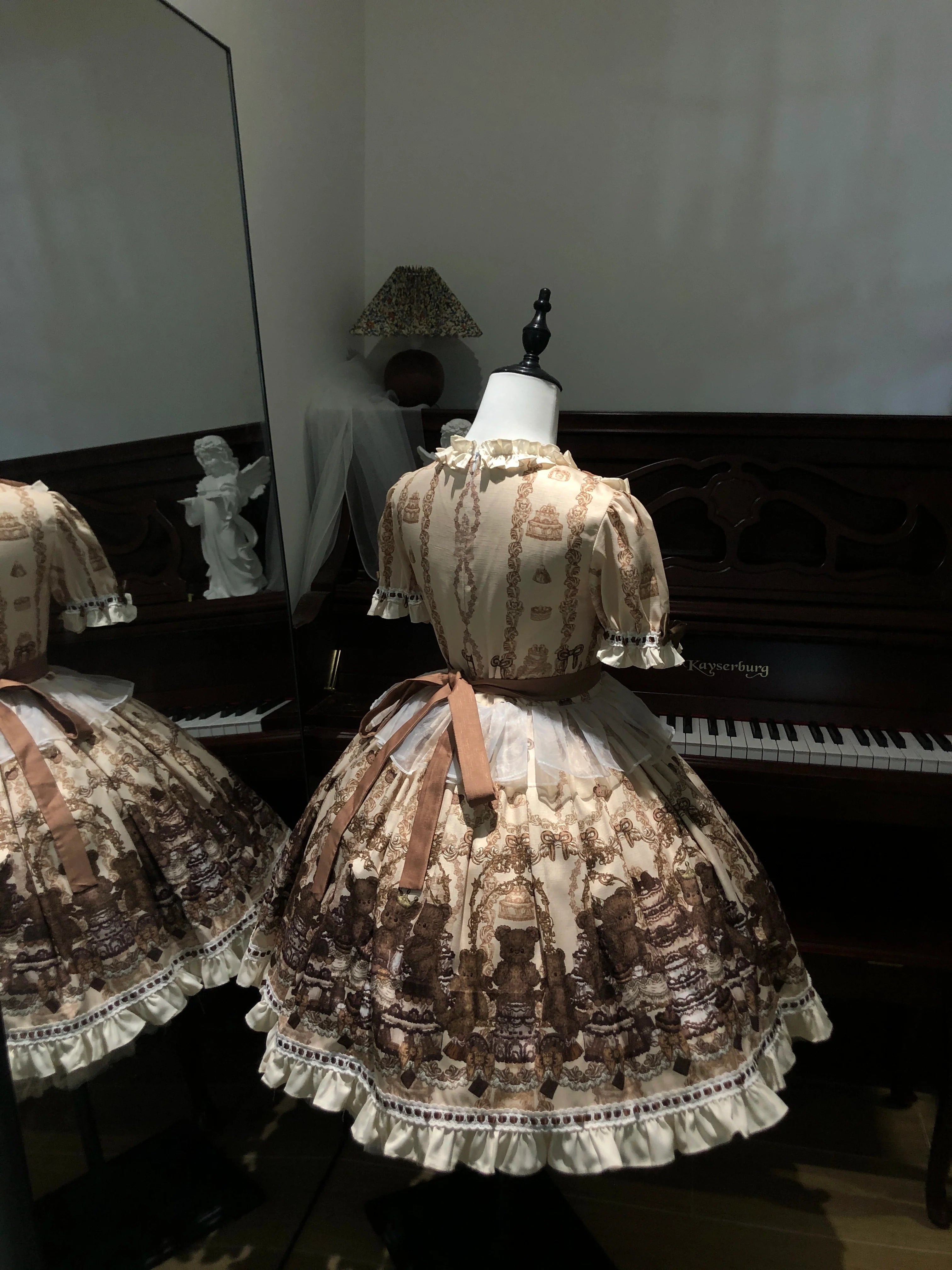 Old School Lolita Printed OP, Zipper Closure - image 3