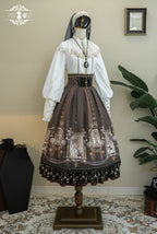 Demon Hunting Notes - Fishbone Gothic Lolita Skirt - image 53