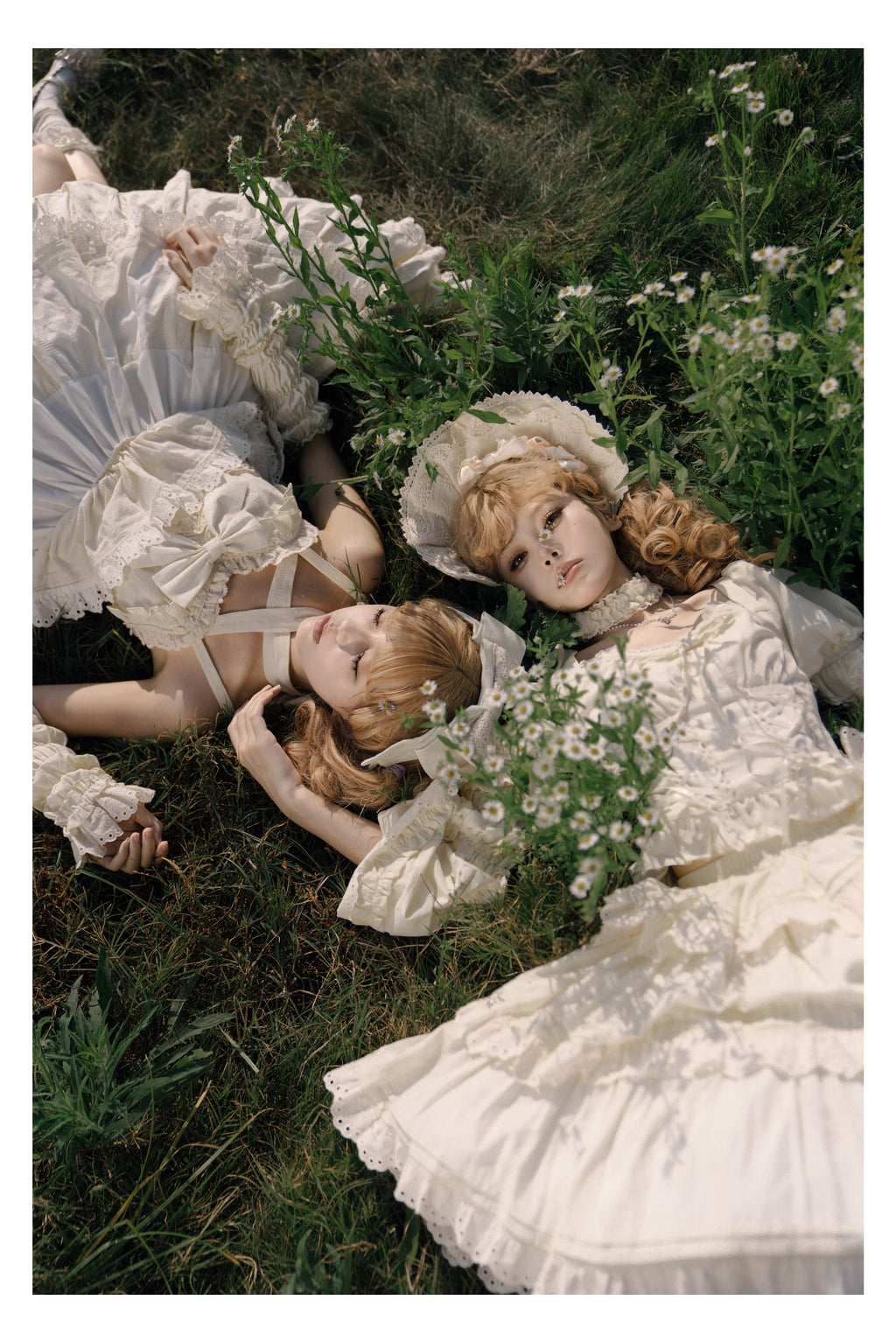 Miss Flora - Cotton Sweet Lolita Dress Set Doll-like OP and JSK - image 8