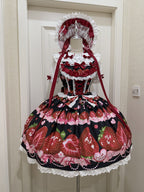 Strawberry Tale Sweet Lolita Strawberry Print JSK - image 24