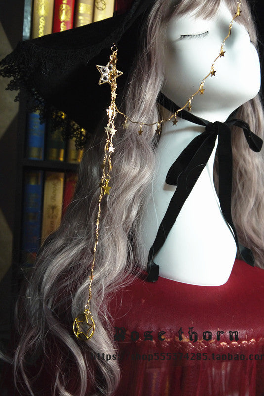 Twinkle Veil Lolita Halloween Witch Hat - image 10