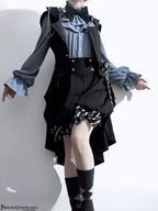 Narrative Rule - Ouji Lolita Shorts Set, Long Vest - image 15