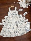 Meow Wreath - Classic Lolita Button Closure JSK Dress, Cat and Wreath Print - image 17