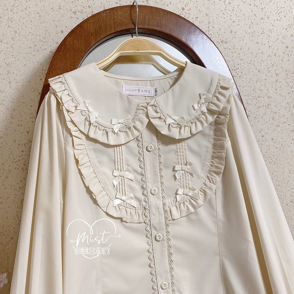 Sweet Lolita Blouse Doll Collar Shirt with Bubble Sleeves - image 31