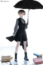 Red Shadow - Irregular Ouji Lolita Prince Vest - image 10
