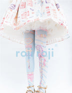 Fairy Kei Sweet Lolita Print Stockings - image 7