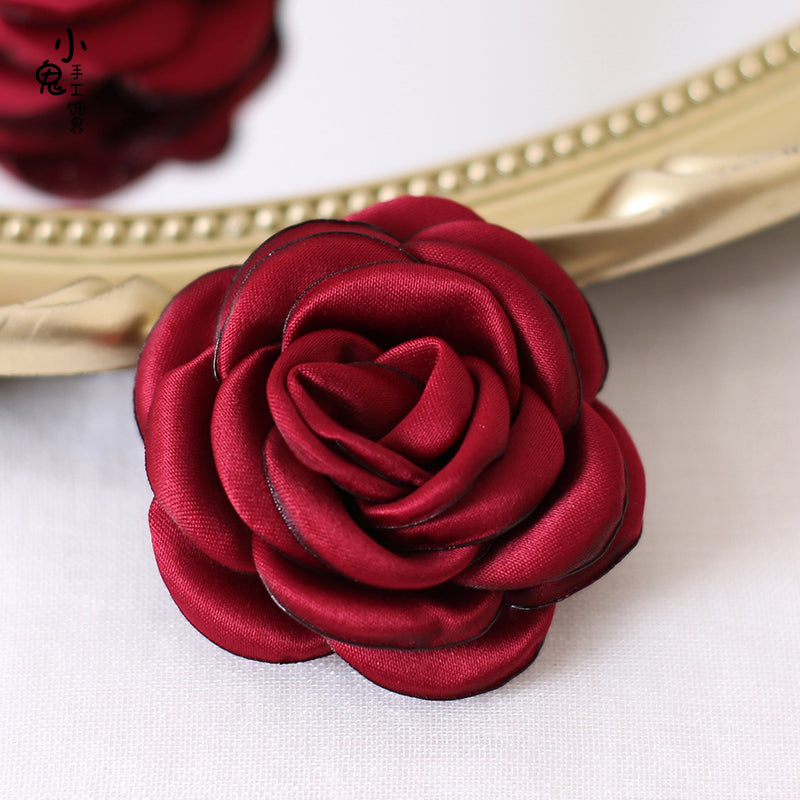 Retro Lolita Brooch Rose Hairpins Flower Headdress - image 19