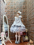 Winter Kawaii Lolita Cape with Bunny Ear Hood - image 8