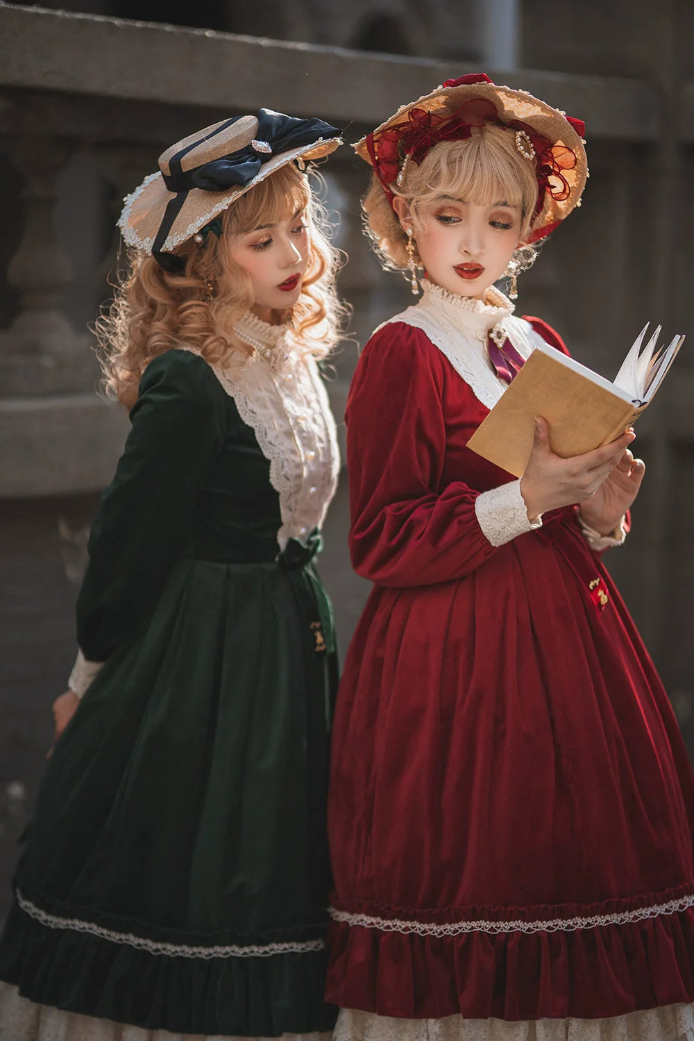 Vintage Elegant Velvet OP Dress - image 12