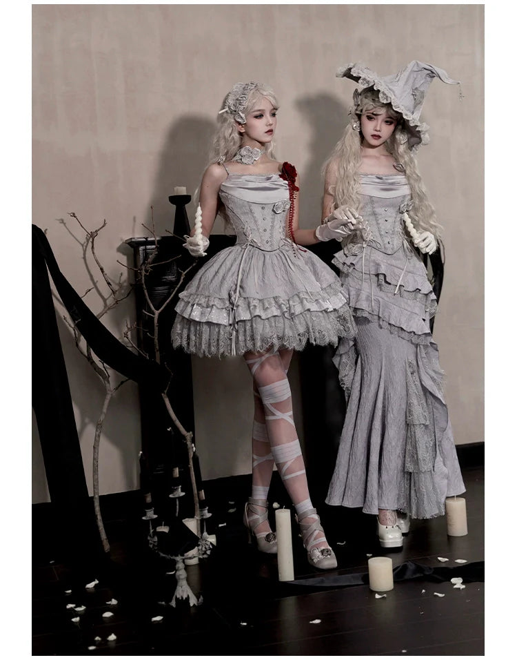 Twilight - Gothic Witch Lolita SK Suit Bodice Mermaid Dress - image 3