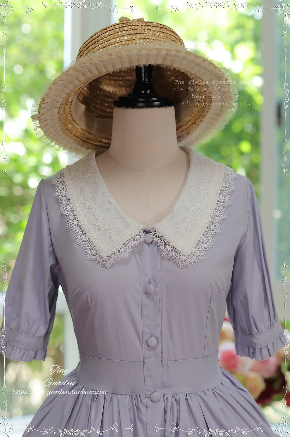 Lacey 2.0 - Classic Lolita OP Lace Collar Open Front Dress - image 13