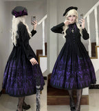 Dream Window - Gothic Lolita Church Embroidery OP Dress, Back Zipper - image 18