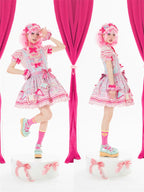 Candy Park Sweet Lolita Print Jumper Dress and Accessories - image 28