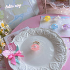 Kawaii Lolita Shell & Heart Adjustable Ring Collection - image 26