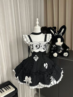 Rhythm Note Old School Lolita Piano-Key JSK and Accessories - image 3