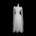Divine - Elegant Greek Mythology Style Lolita JSK Irregular Hem White JSK Dress - image 3