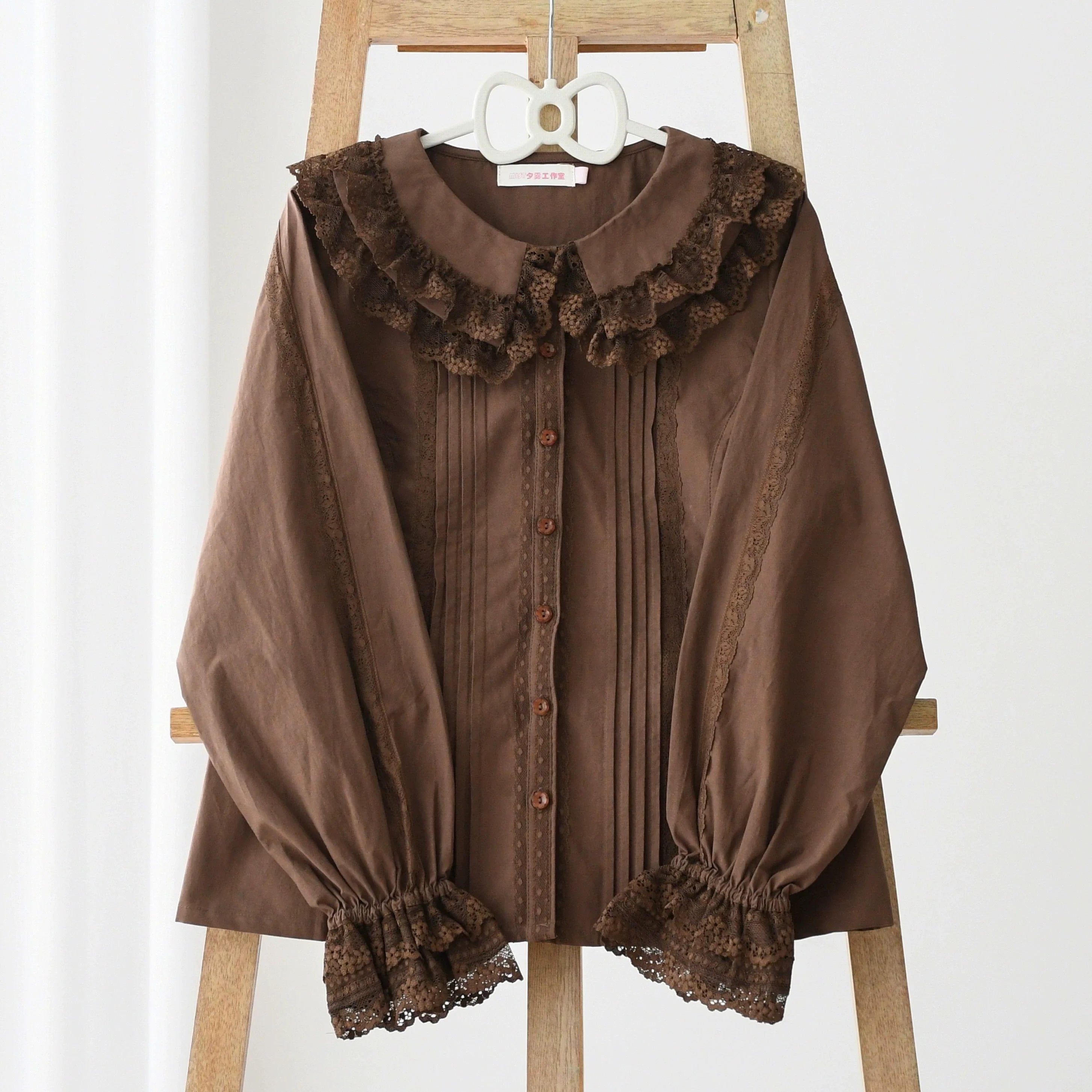 Hyde Garden - Daily Lolita Shirt Cotton Blouse Long Sleeves - image 16