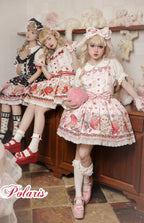 Rabbit Berry Gift Box - Sweet Lolita Salopette and Dress Set - image 1