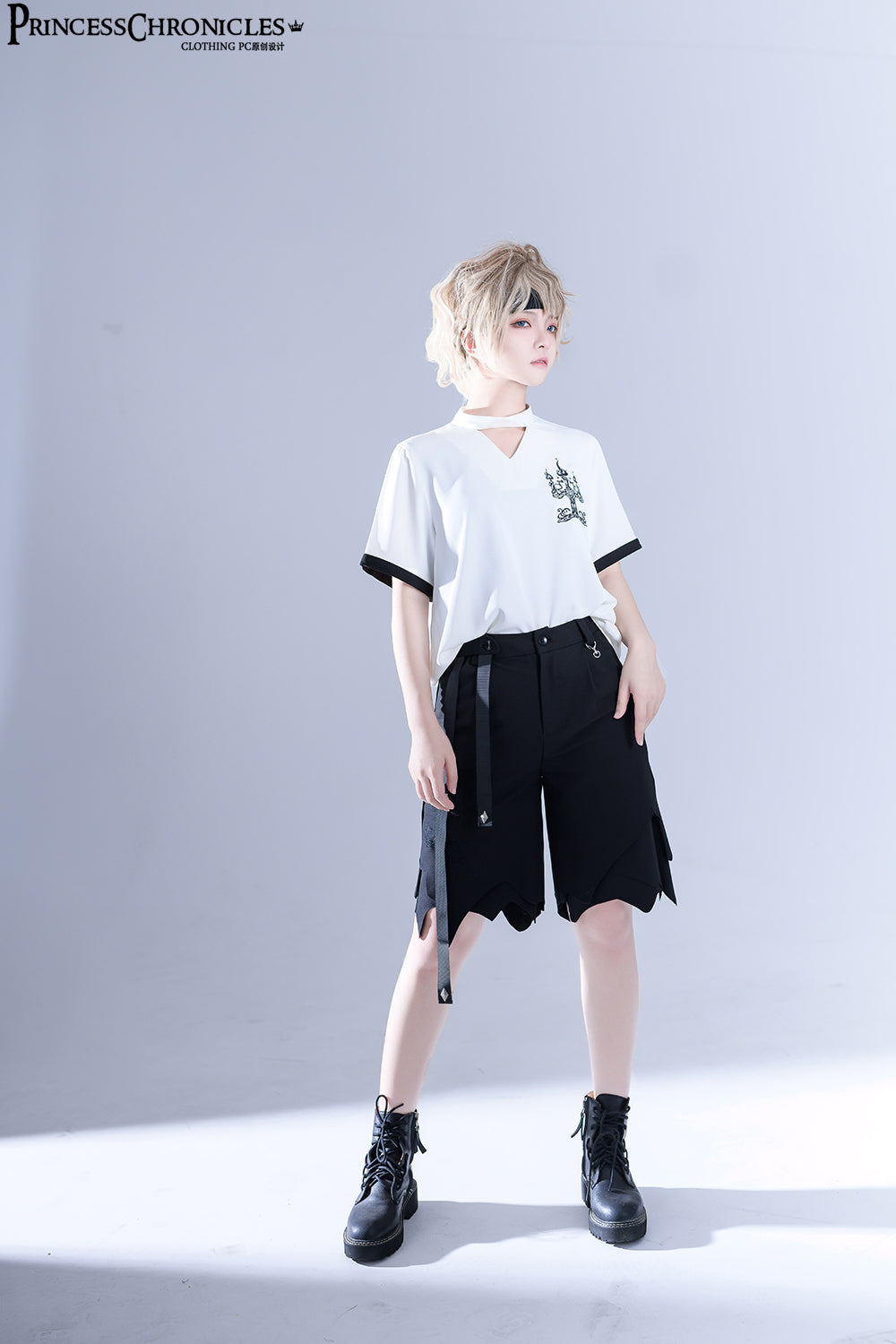LueYingGuiTan - Embroidered White Ouji Lolita Shirt - image 4