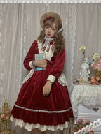 Vintage Elegant Velvet OP Dress - image 40