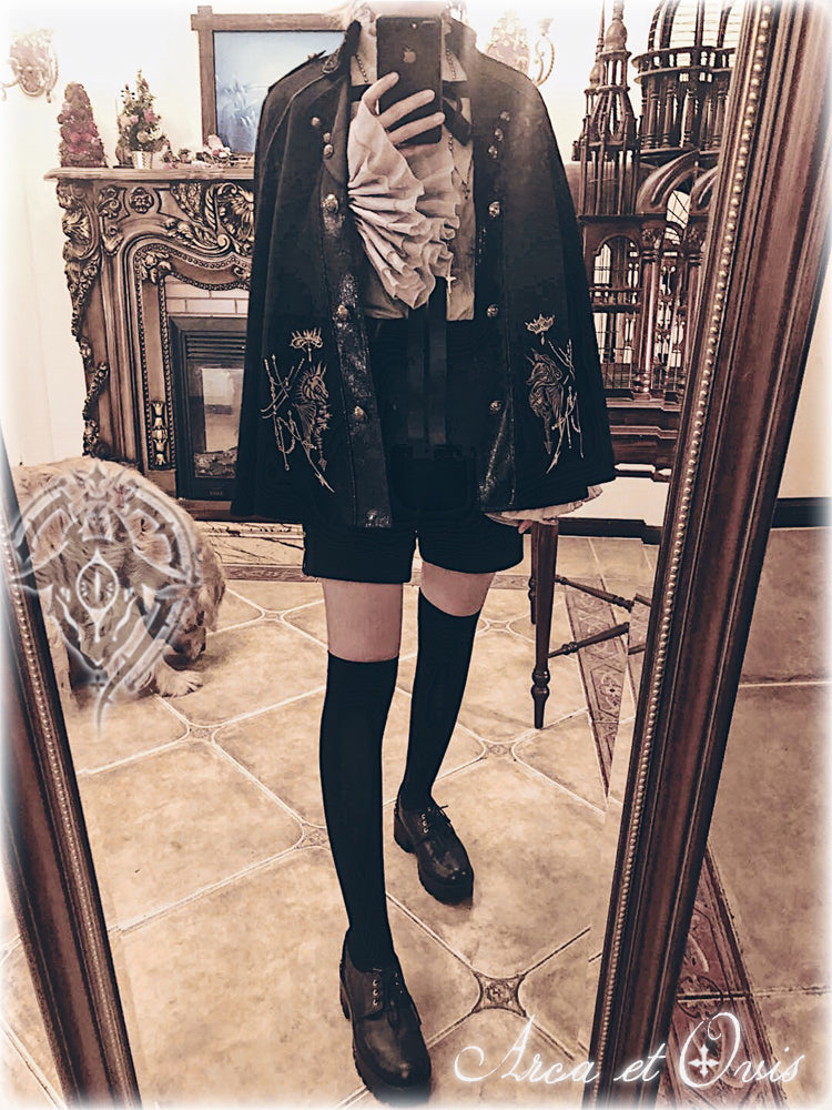 Checkers - Gothic Lolita Cloak, Ouji Lolita Cape - image 4