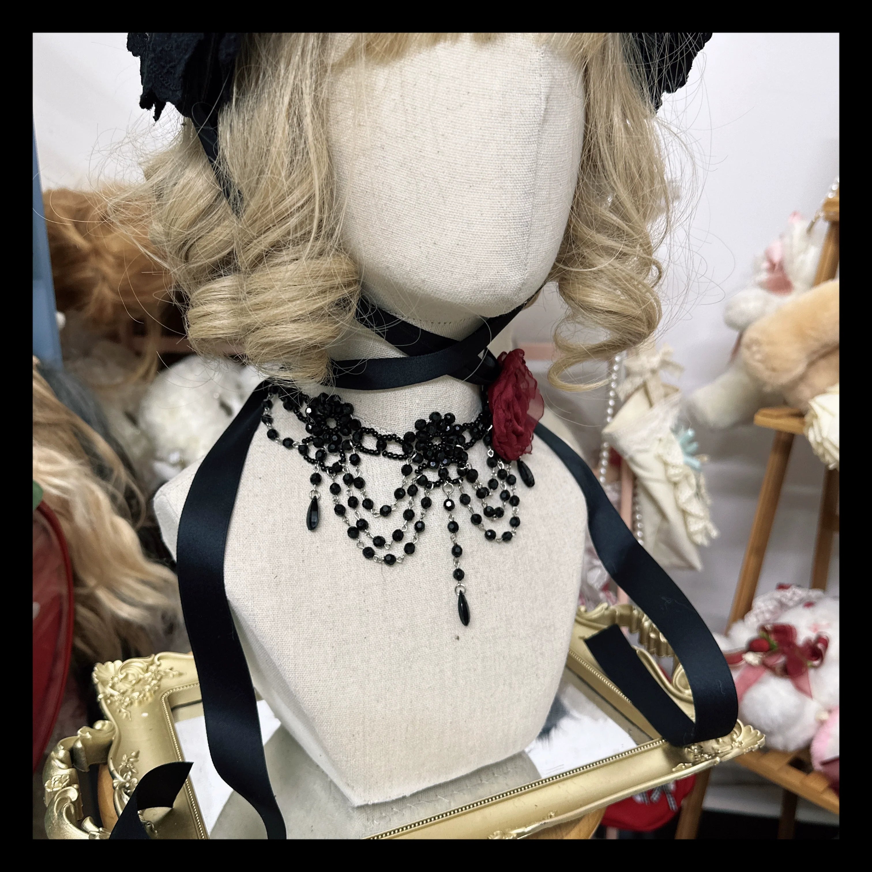 Gothic Lolita Bonnet Pure Cotton Hat Collection - image 22