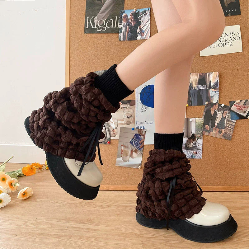 Ribbon Bow Lolita Calf Socks and Sock Covers Collection - image 15