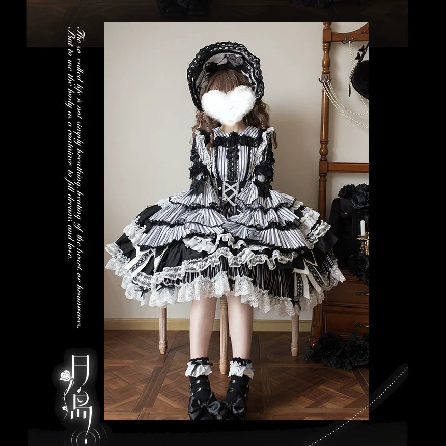 Vintage Lolita Dress Set, Cotton Shirt - image 9