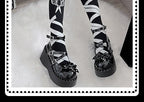 Devil Cross - Punk Lolita Shoes Cross High Platforms Shoes - image 12