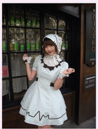 Mint Prescription - Old School Lolita Striped OP Dress, Electrocardiogram Trace and Accessories - image 5