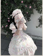 Spring 2025 - Floral Old School Lolita JSK Dress, Lace Trims - image 13