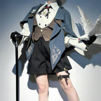 Narrative Poem - Ouji Lolita Shorts Suit with Shirt Cape and Vest - image 10