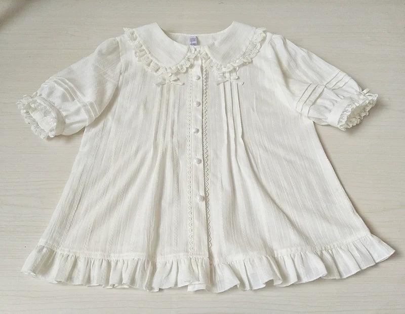 Cotton Sweet Lolita Blouse, Single / Fleece Lined Version - image 8