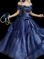 Milky Way - Brilliant Princess Lolita Prom Dress Multicolors Long Dress - image 15