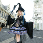 Astro Cat - Gothic Lolita OP Suit Witch Lolita Dress and Shawl - image 3