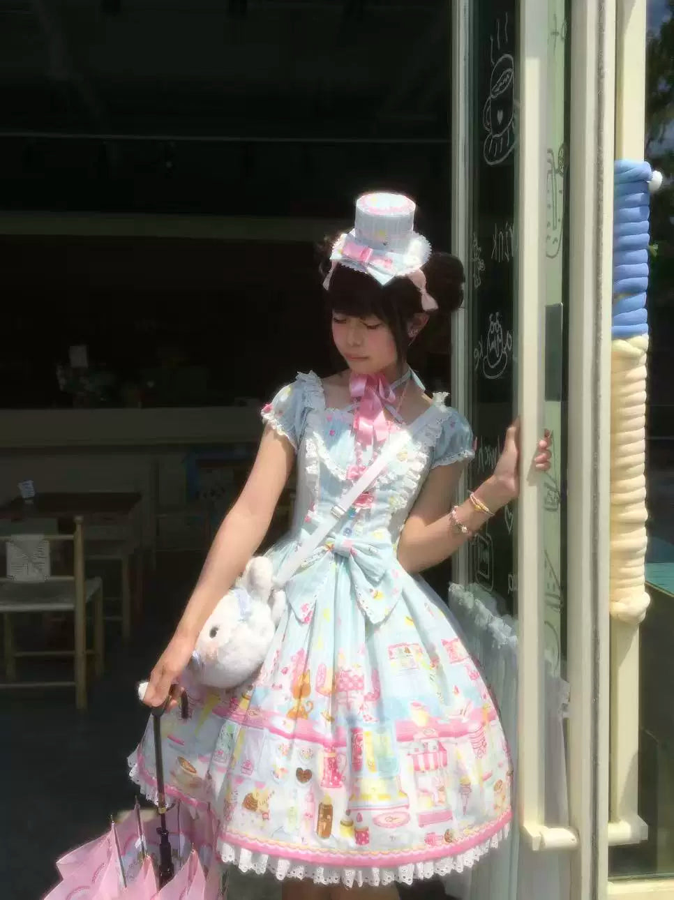 Summer Ice Cream Tale - Old School Lolita Ice Cream Printed OP & JSK Dress - image 13