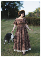 Forest Picnic - Classic Lolita OP Dress with Off-Shoulder and Lifting Hem - image 20