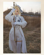 Crumbling Skeleton - Ouji Lolita Fishbone Embroideried Vest & Pants Suits - image 11