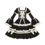 Classic Black Lolita OP Dress, Petticoat and Accessories - image 16