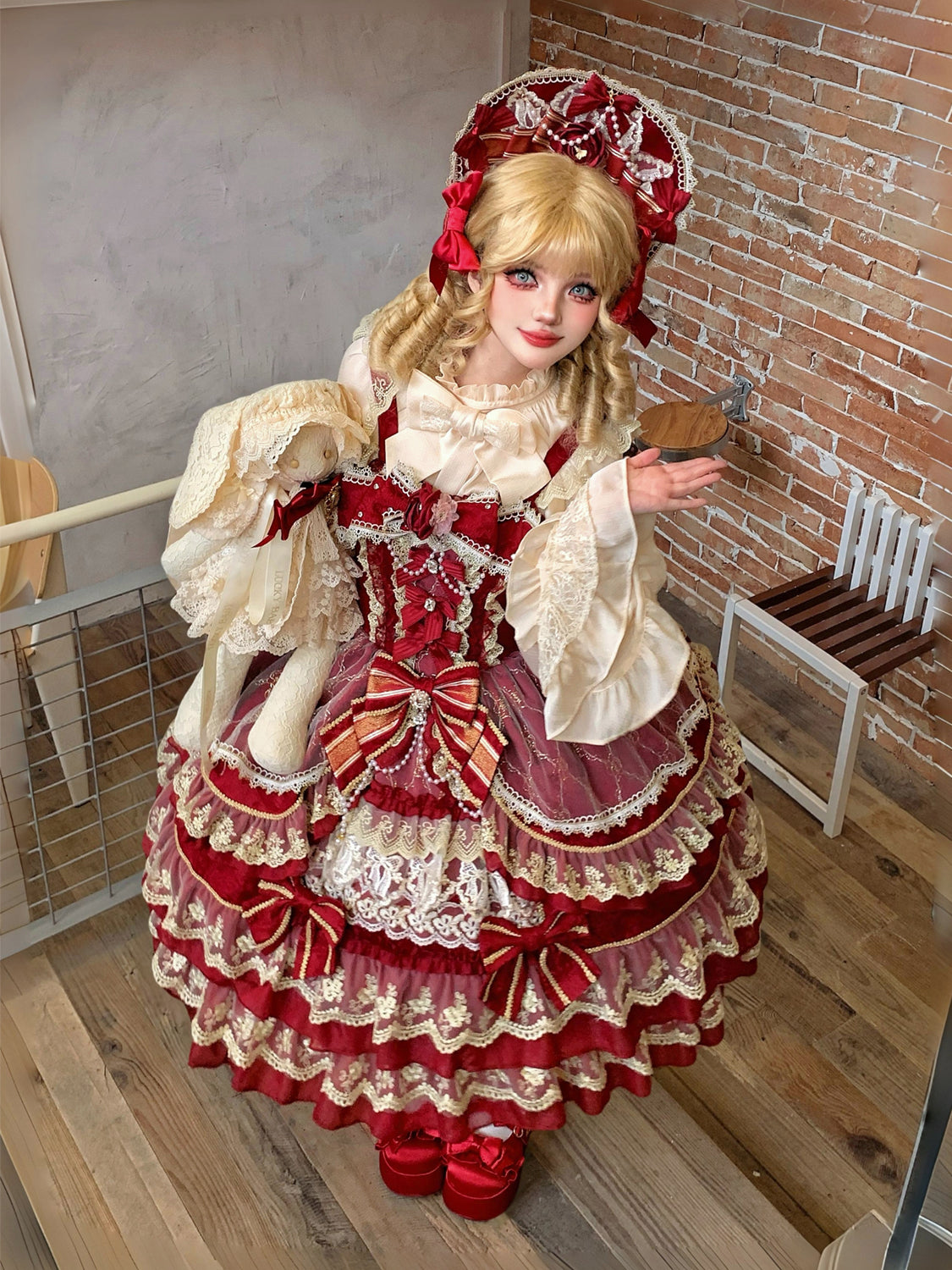 Gem Crown - Sweet Lolita Tiered JSK Dress Suit and BNT - image 10