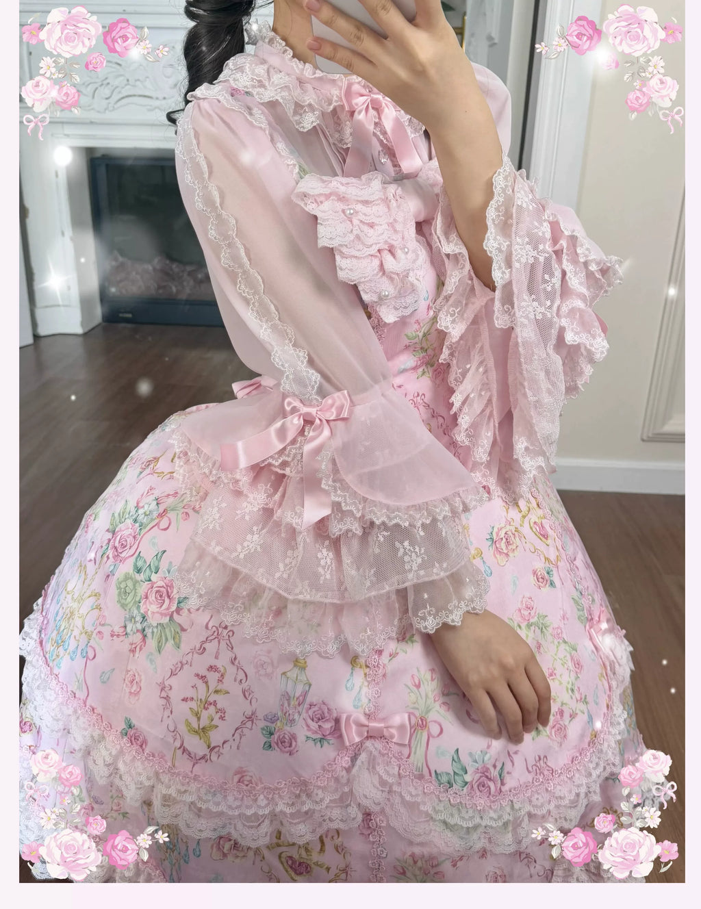 Spring 2025 Old School Lolita Floral JSK and OP Dress Series and Accessories - image 21