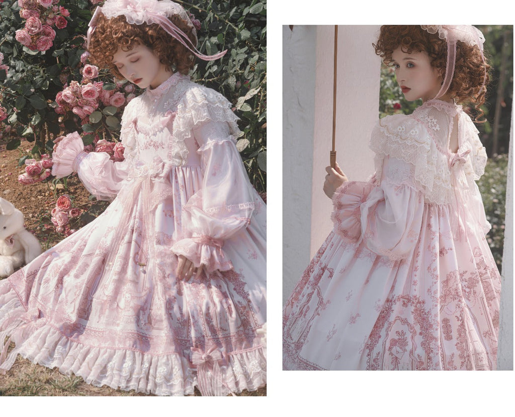 Sunset Realm Lolita Bride Gorgeous OP FS - image 28