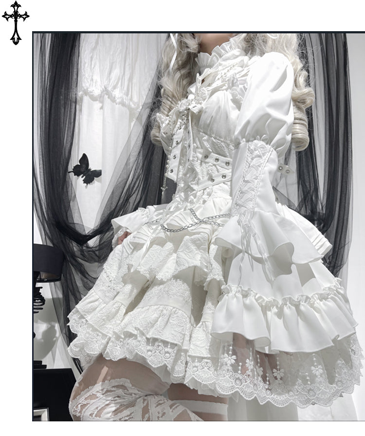 Gothic Lolita Halloween Blouse, Bat Inspired - image 8