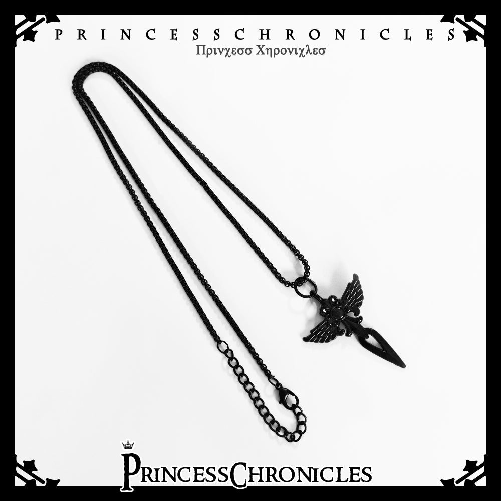 Retro Gothic Black Necklace - image 1