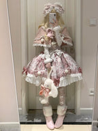Dessert Catlets - Sweet Lolita JSK, Strawberry And Cat Prints - image 7