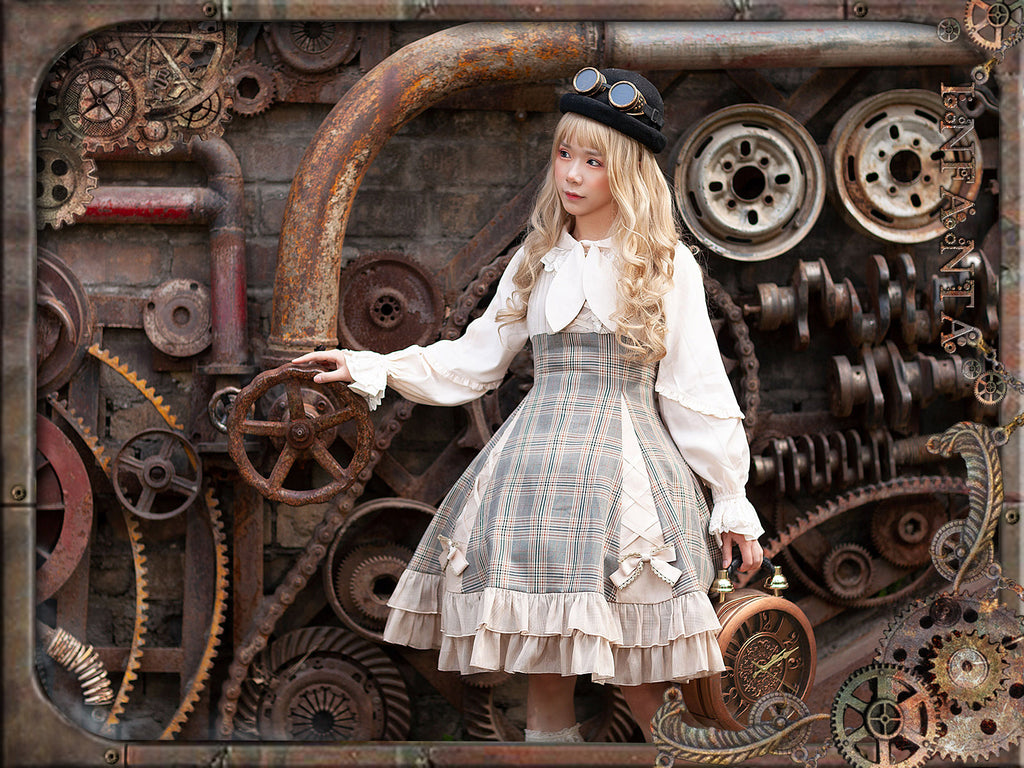 Memoirs of Backlight - Elegant Plaid Lolita JSK Dress - image 14