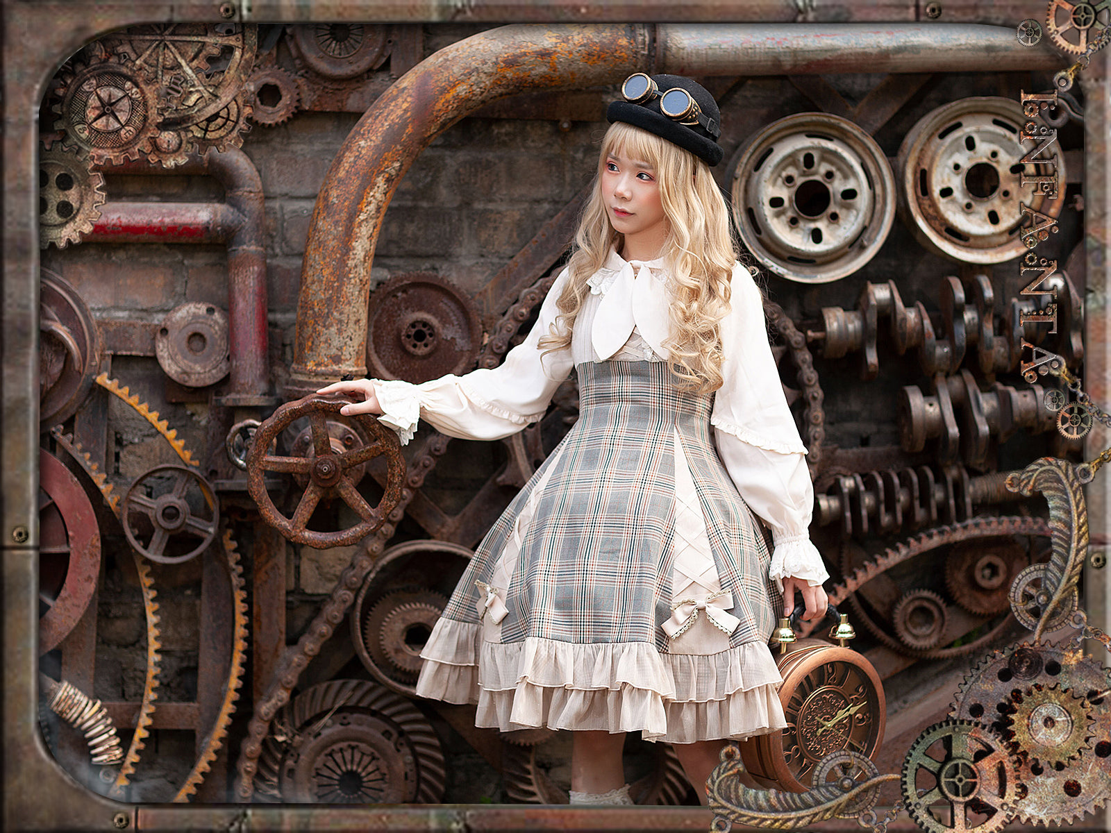 Memoirs of Backlight - Elegant Plaid Lolita JSK Dress - image 14