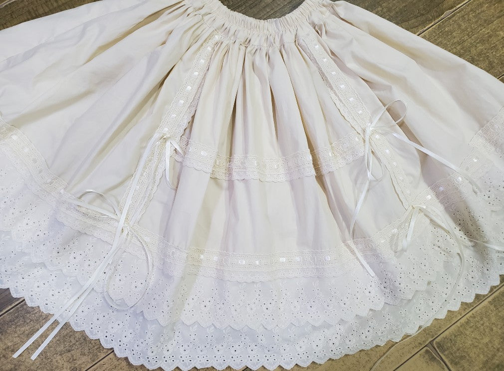Cotton Embroidery Lolita Petticoat Underskirt - image 4