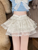 Sweet Lolita Cotton Bloomers, Lace Polka Dot Hem - image 24