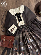 German Bookshelf - Classic Lolita OP Dress & Detachble Cape - image 34